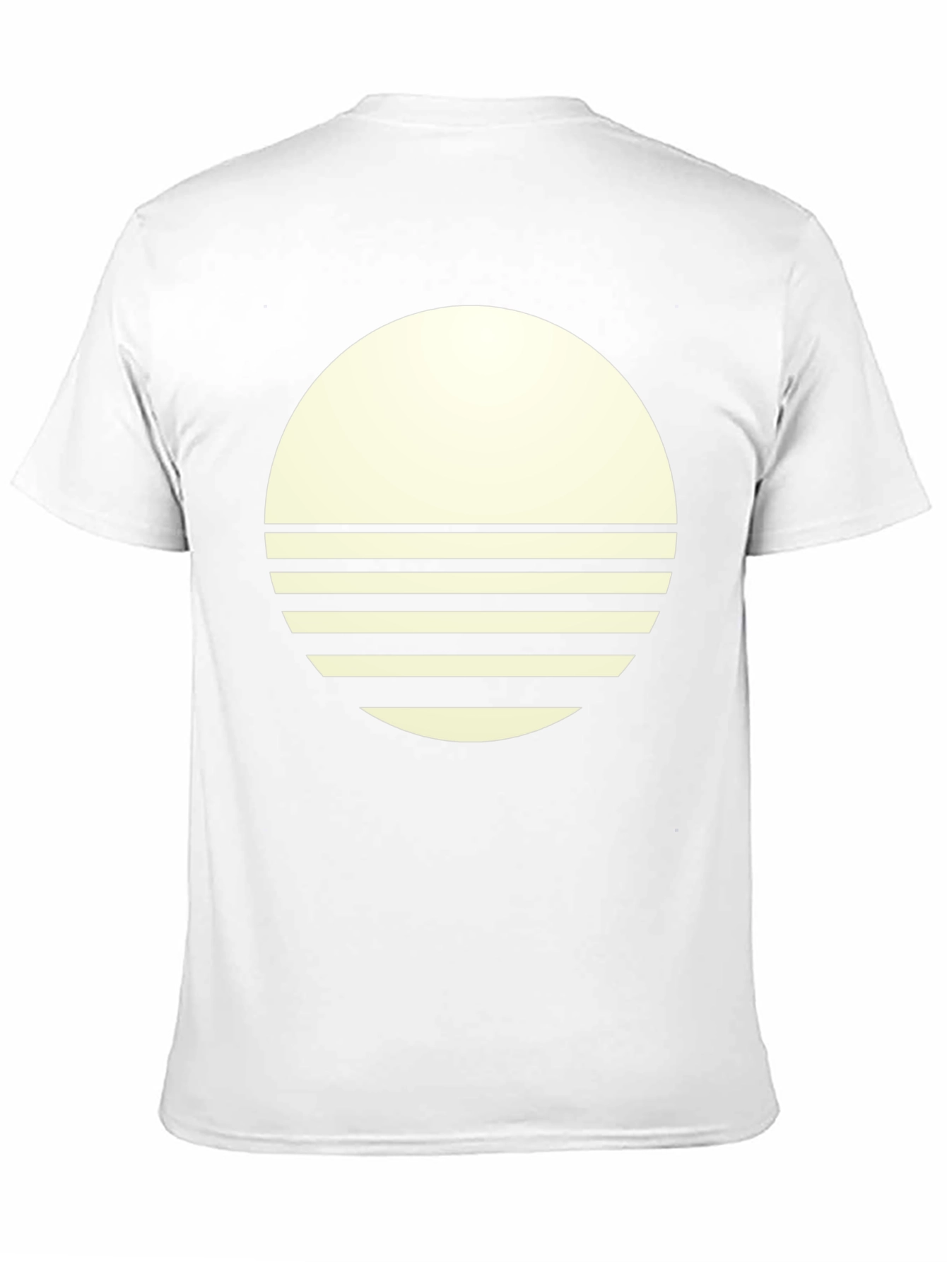 Modern Graphic Tee - Round Sunset Design