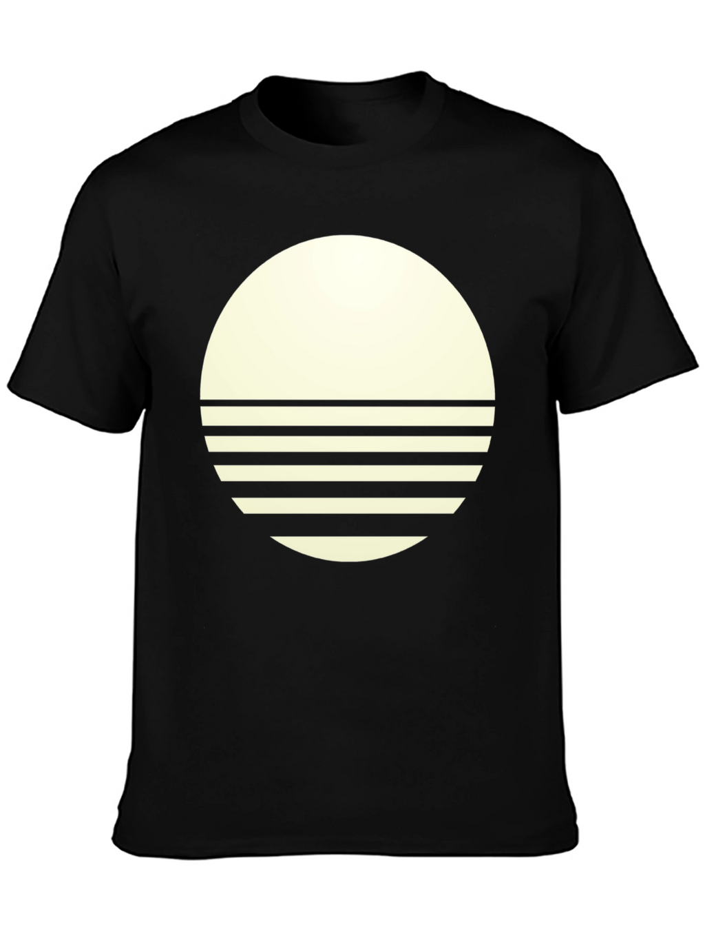 Modern Graphic Tee - Round Sunset Design