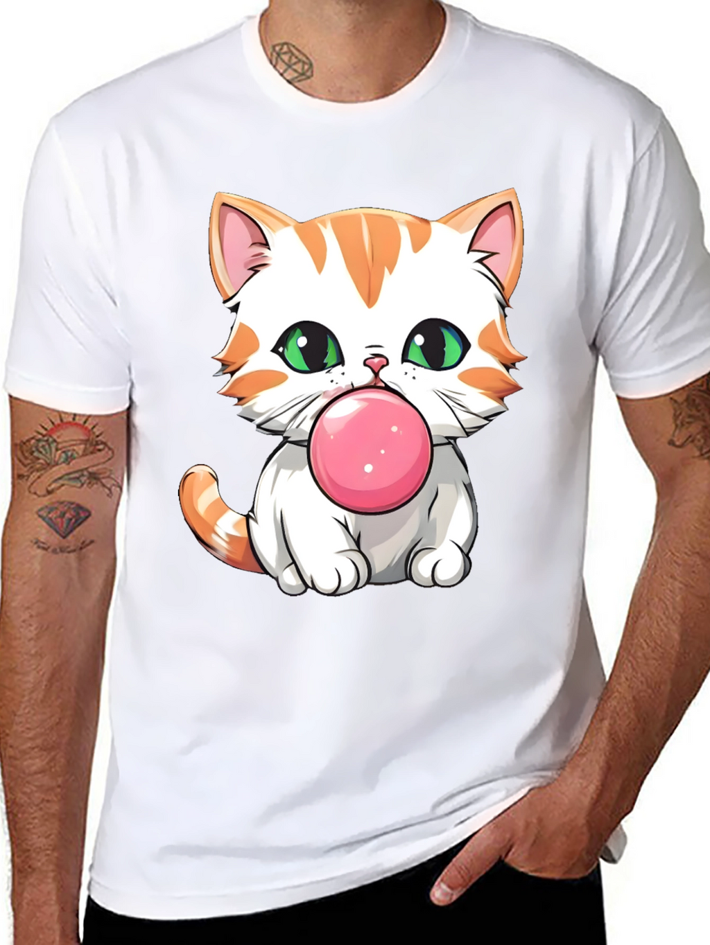 Bubblegum Kitten Graphic T-Shirt