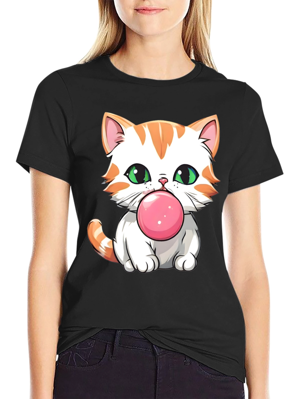 Bubblegum Kitten Graphic T-Shirt