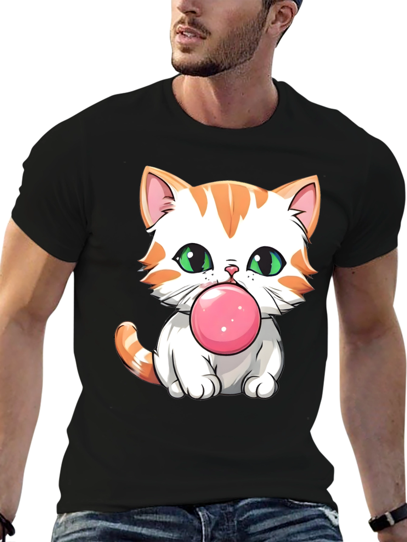 Bubblegum Kitten Graphic T-Shirt