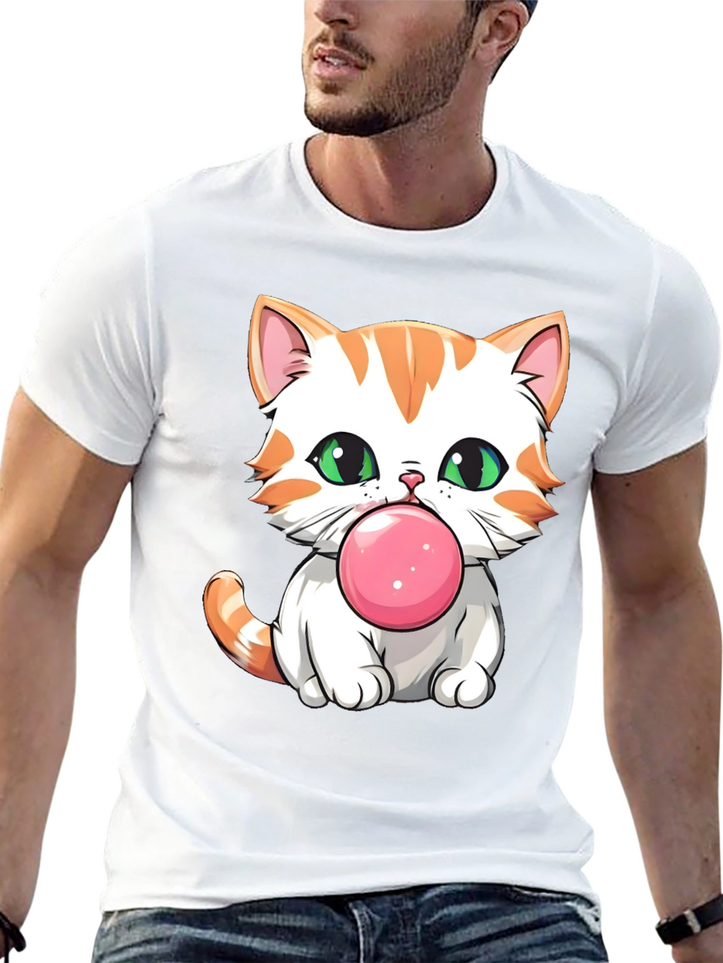 Bubblegum Kitten Graphic T-Shirt