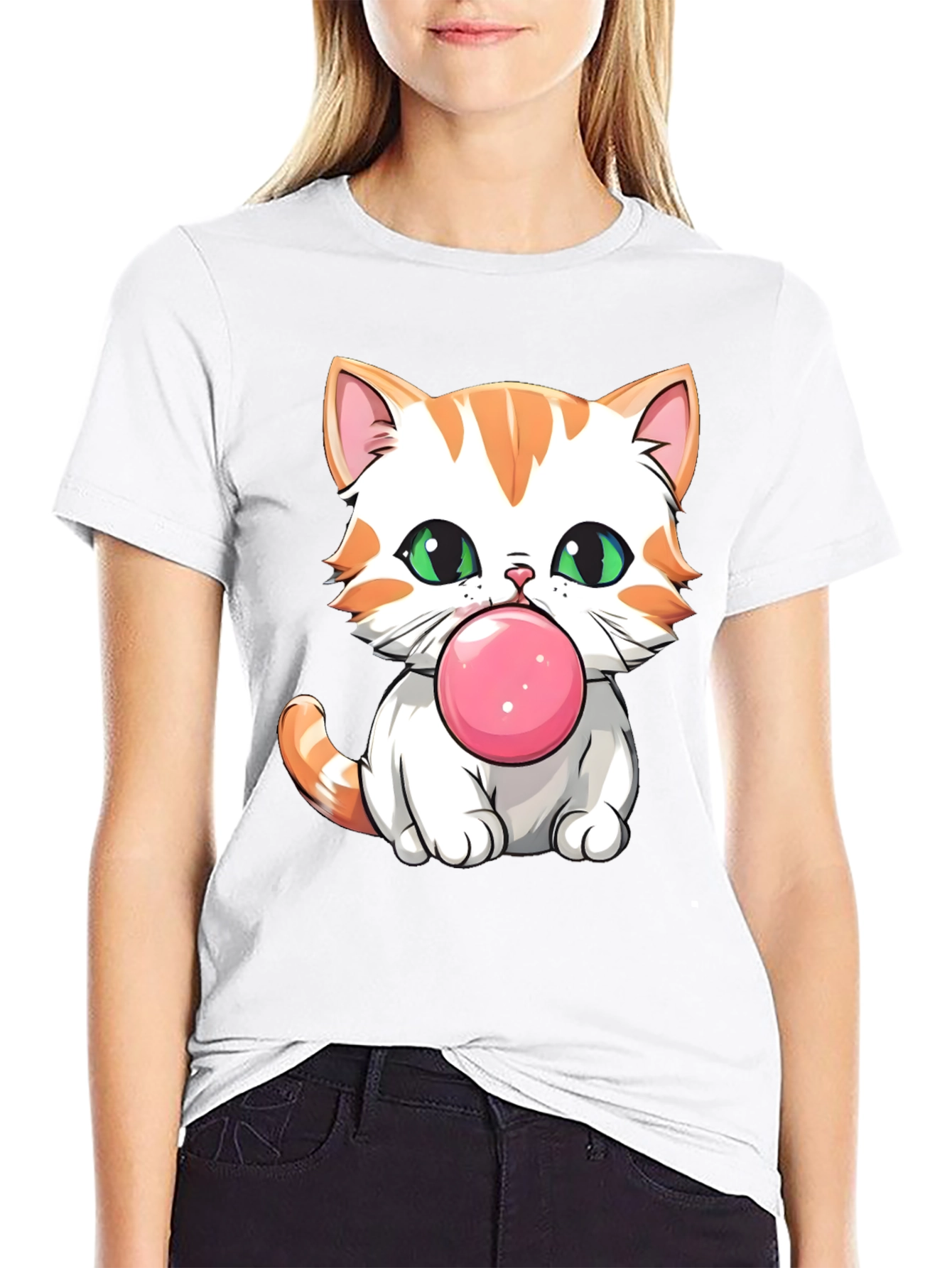 Bubblegum Kitten Graphic T-Shirt