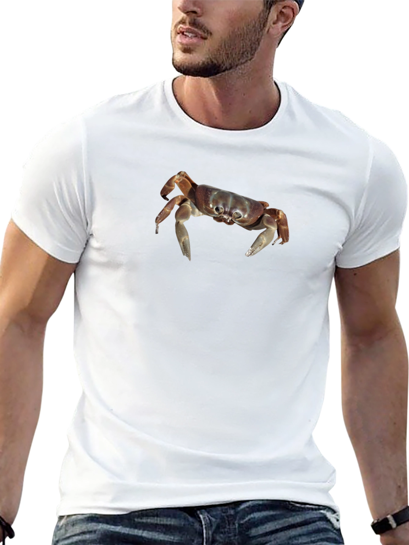 Crab Graphic Black T-Shirt - Coastal Style