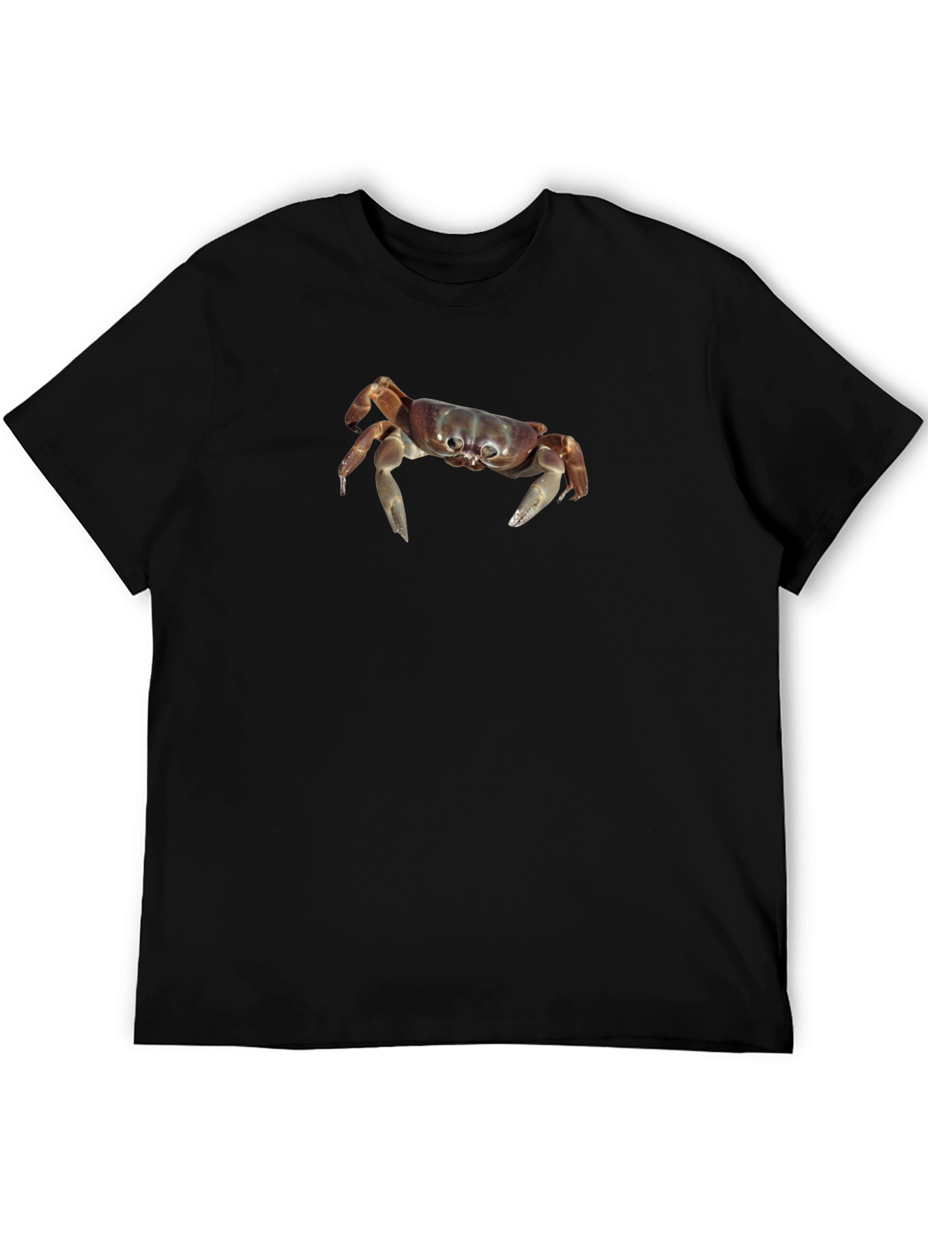 Crab Graphic Black T-Shirt - Coastal Style