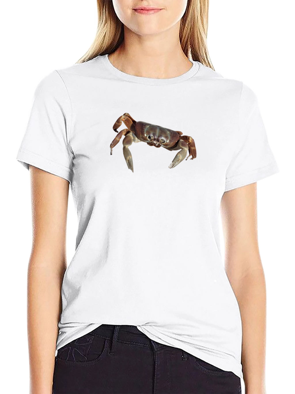 Crab Graphic Black T-Shirt - Coastal Style
