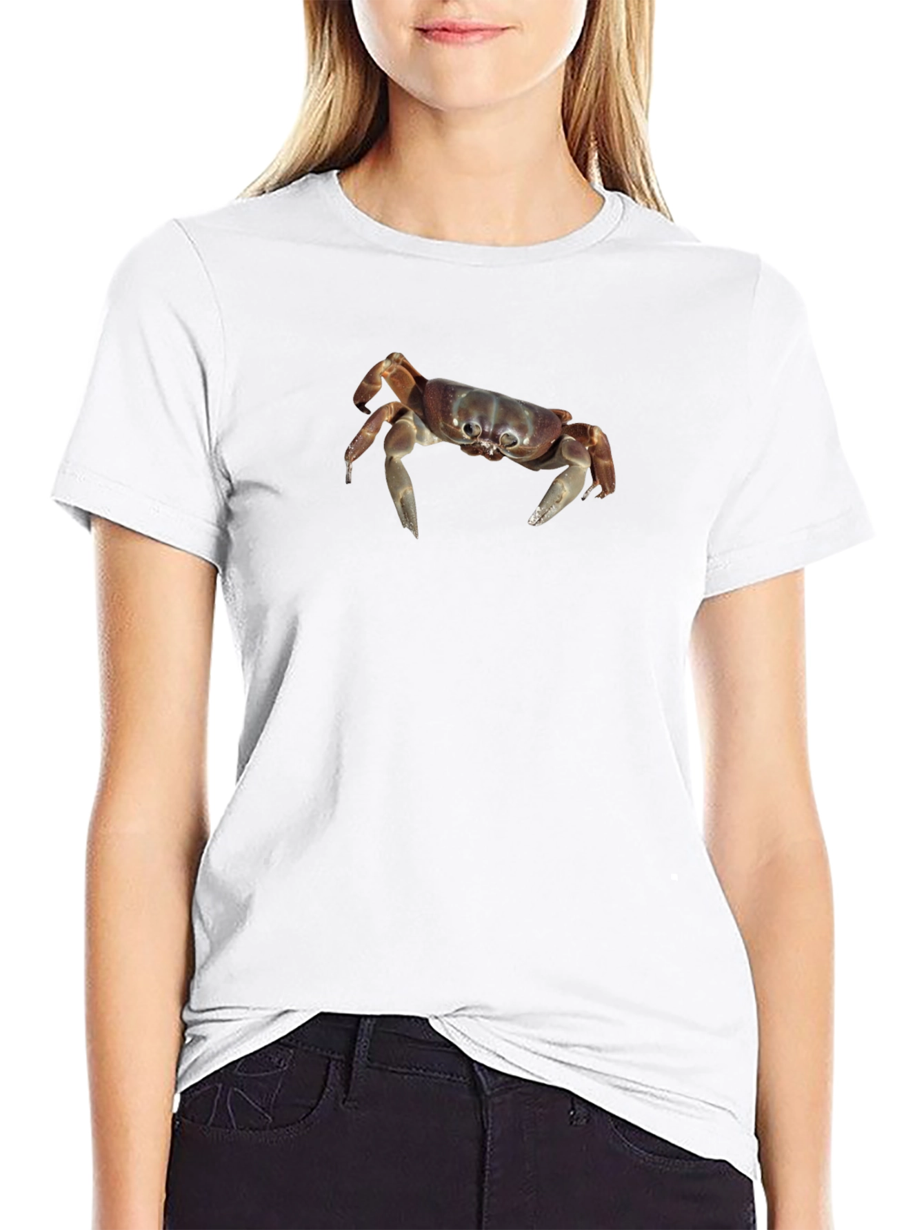 Crab Graphic Black T-Shirt - Coastal Style