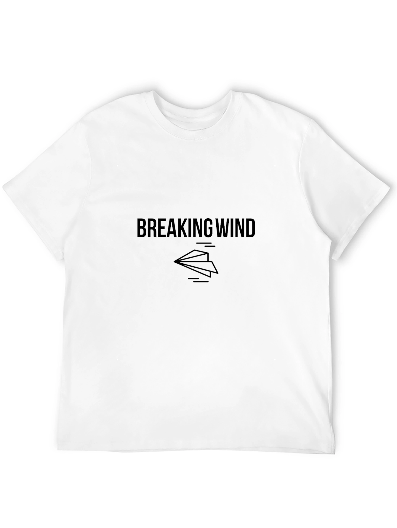 Breaking Wind T-Shirt - Funny Paper Airplane Graphic Tee
