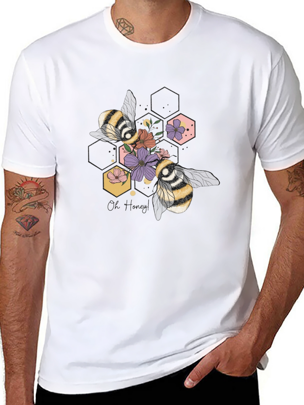 Floral Bee Graphic Tee