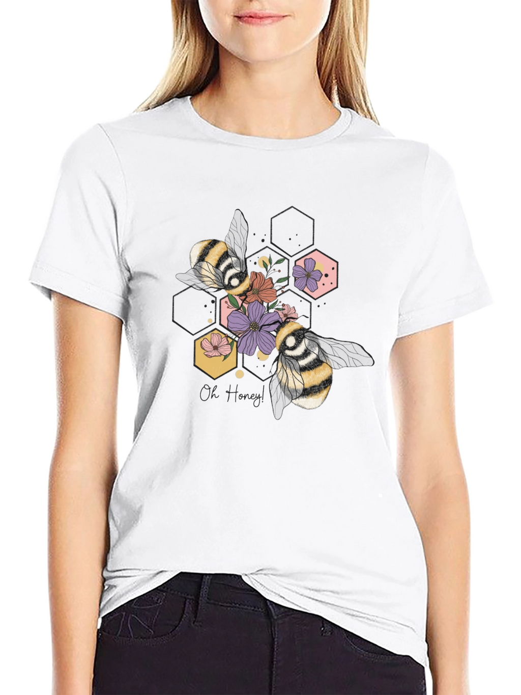 Floral Bee Graphic Tee