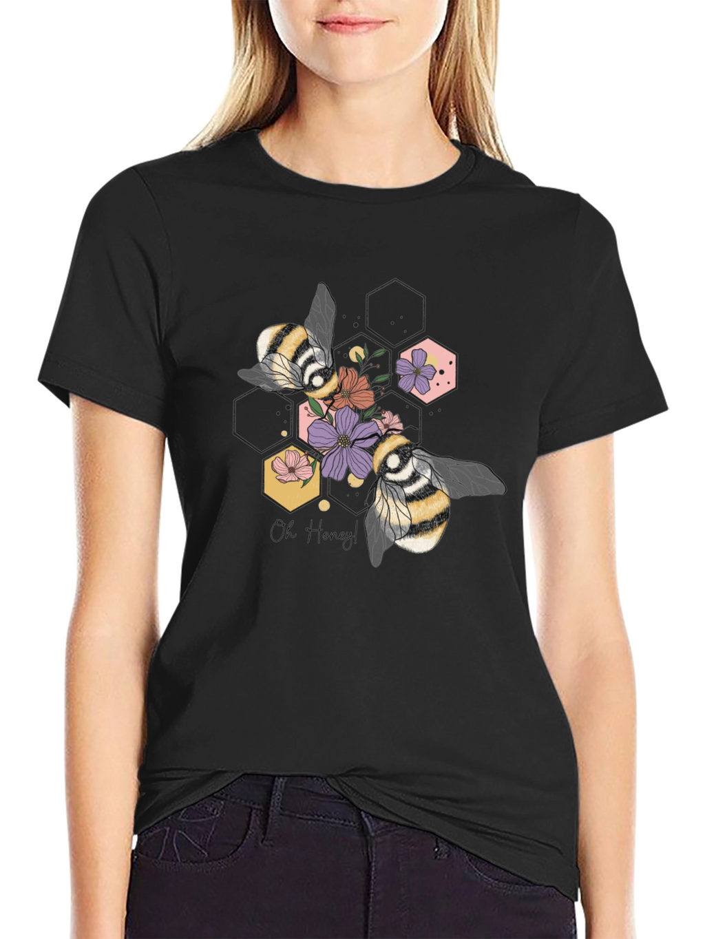 Floral Bee Graphic Tee