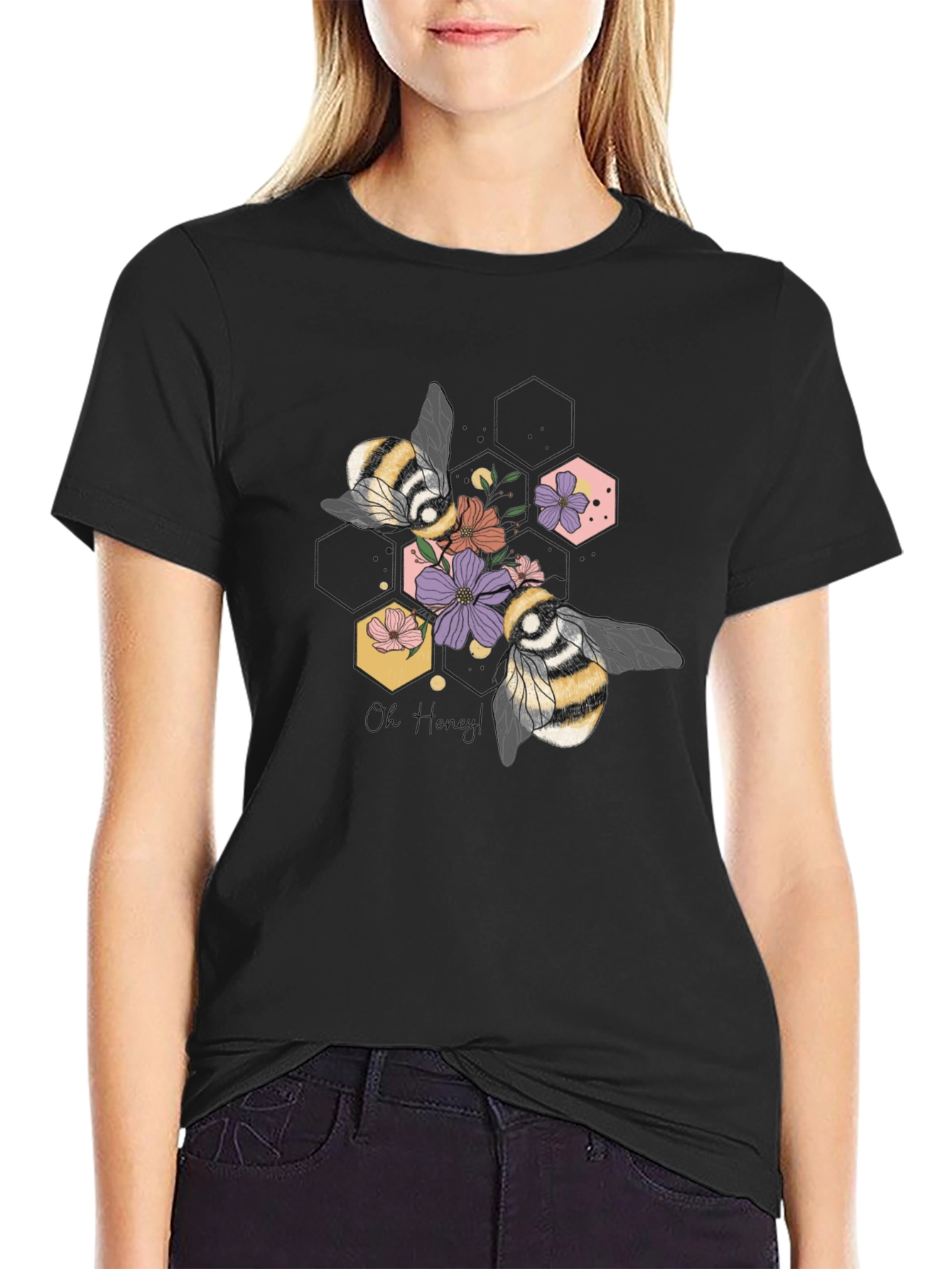 Floral Bee Graphic Tee