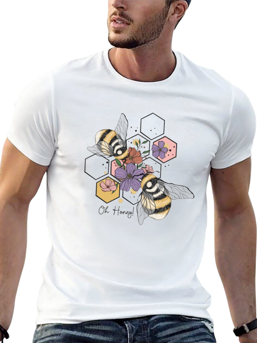 Floral Bee Graphic Tee