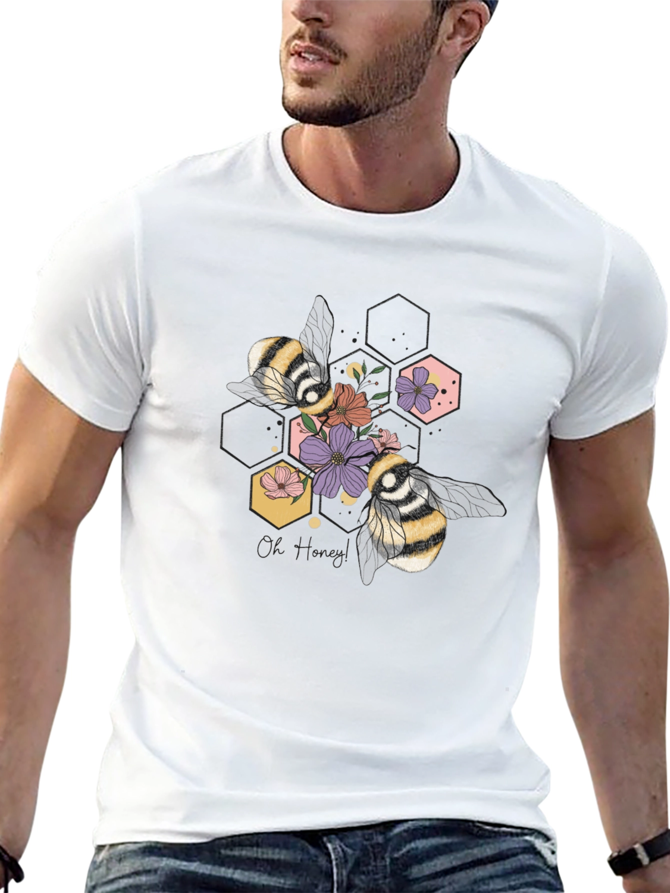 Floral Bee Graphic Tee