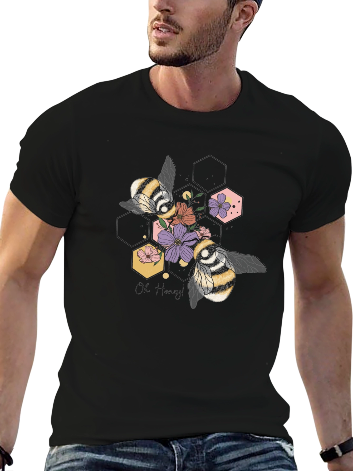Floral Bee Graphic Tee