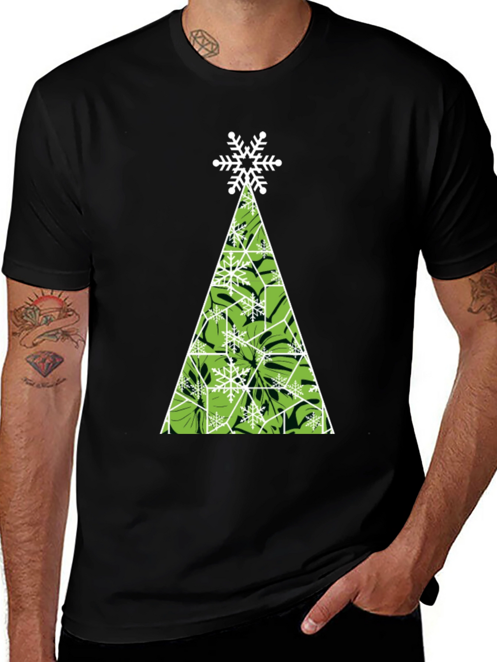Holiday Tree Graphic Tee - Festive Style