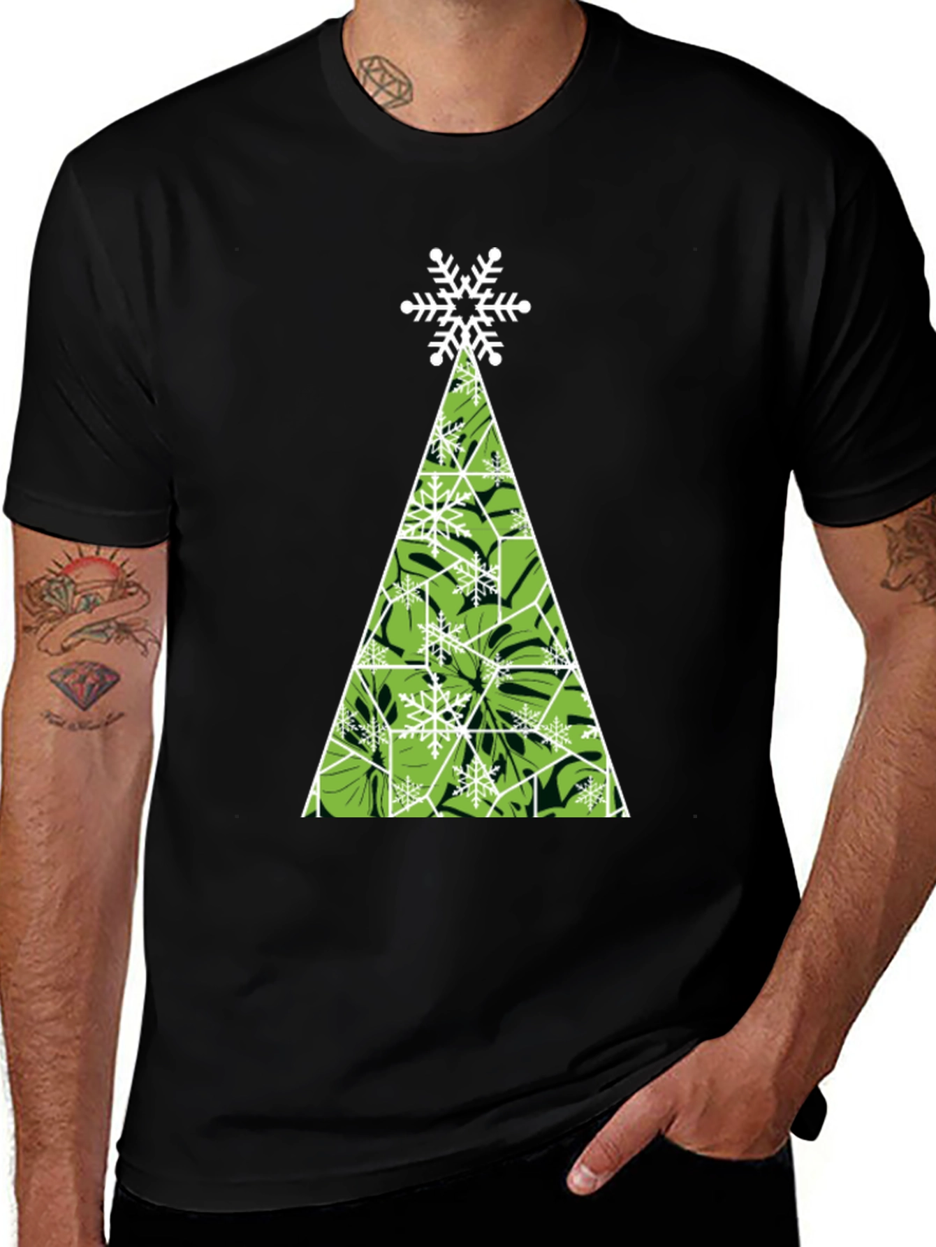 Holiday Tree Graphic Tee - Festive Style