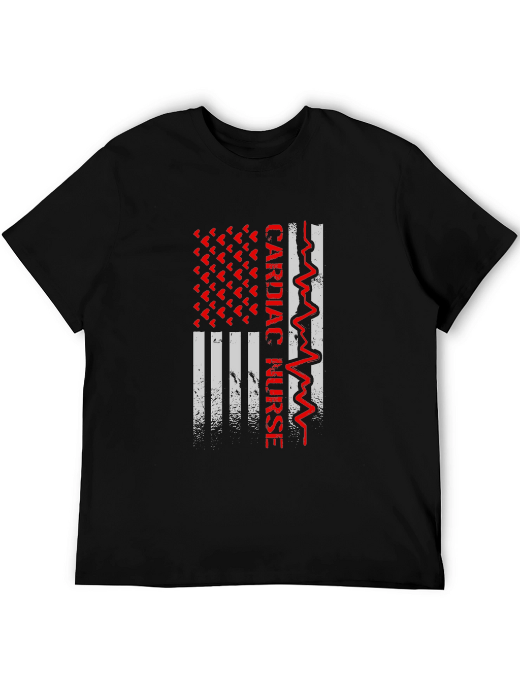 Cardiac Nurse American Flag Graphic Tee