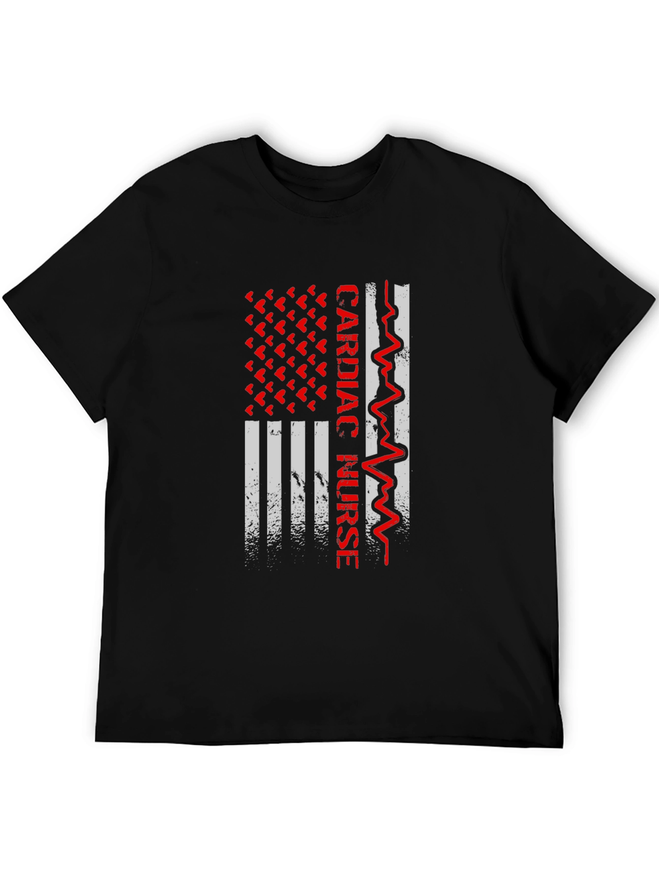 Cardiac Nurse American Flag Graphic Tee