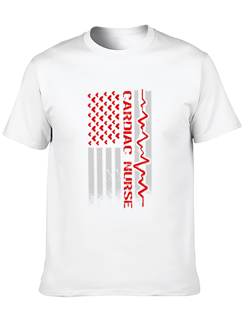 Cardiac Nurse American Flag Graphic Tee