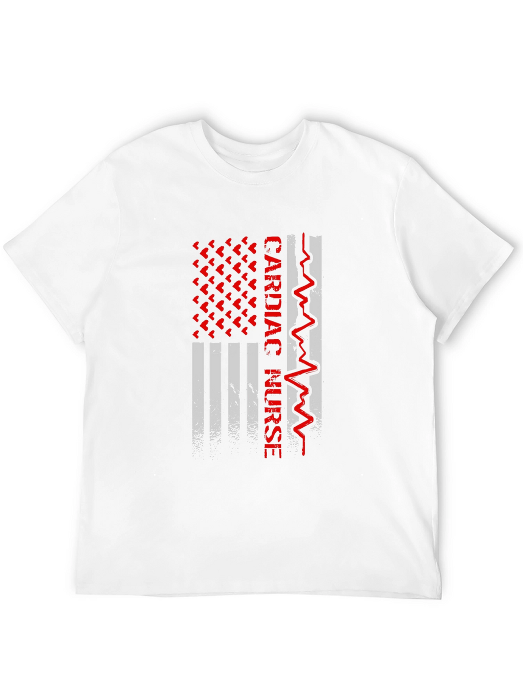 Cardiac Nurse American Flag Graphic Tee