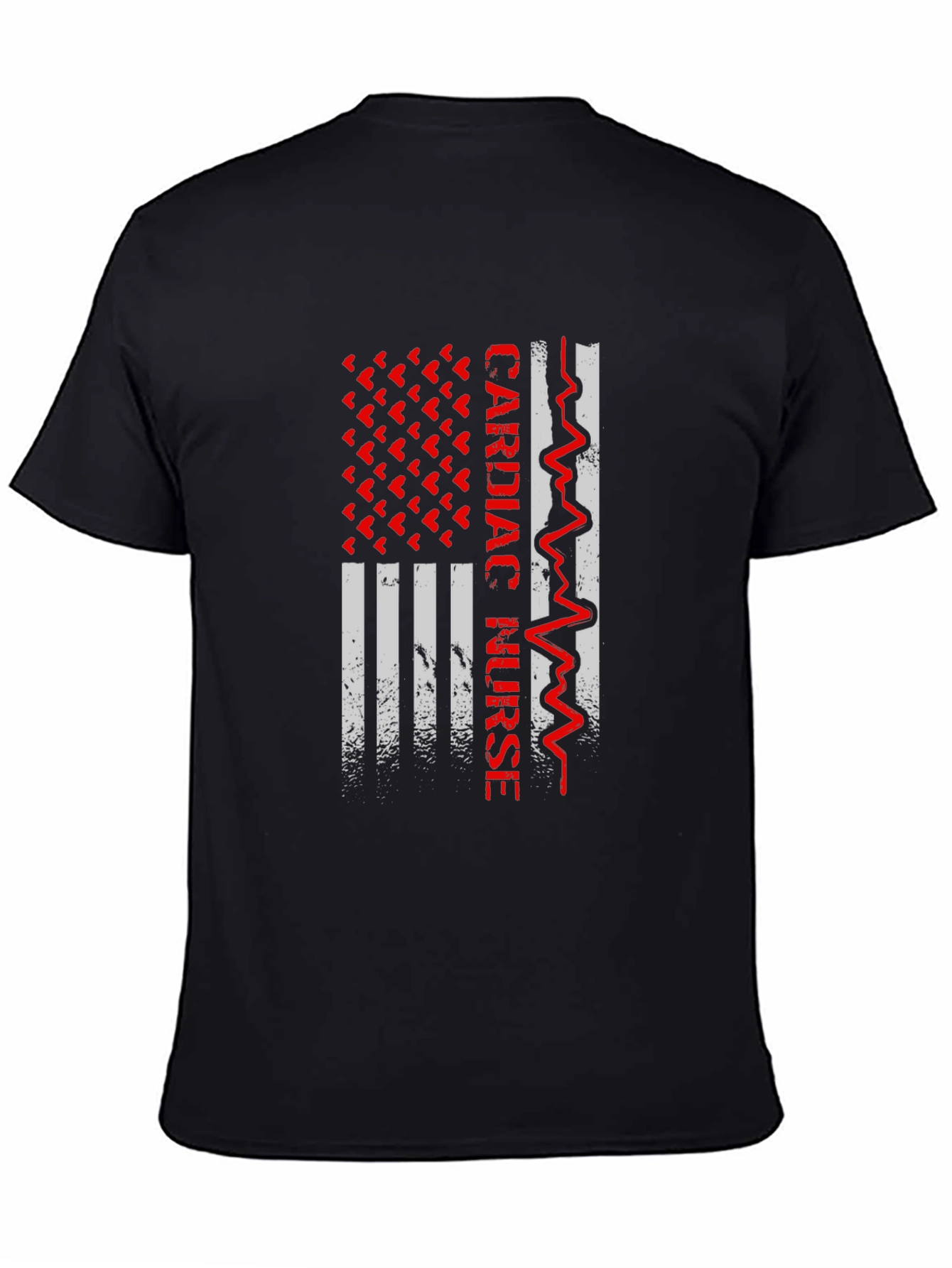 Cardiac Nurse American Flag Graphic Tee