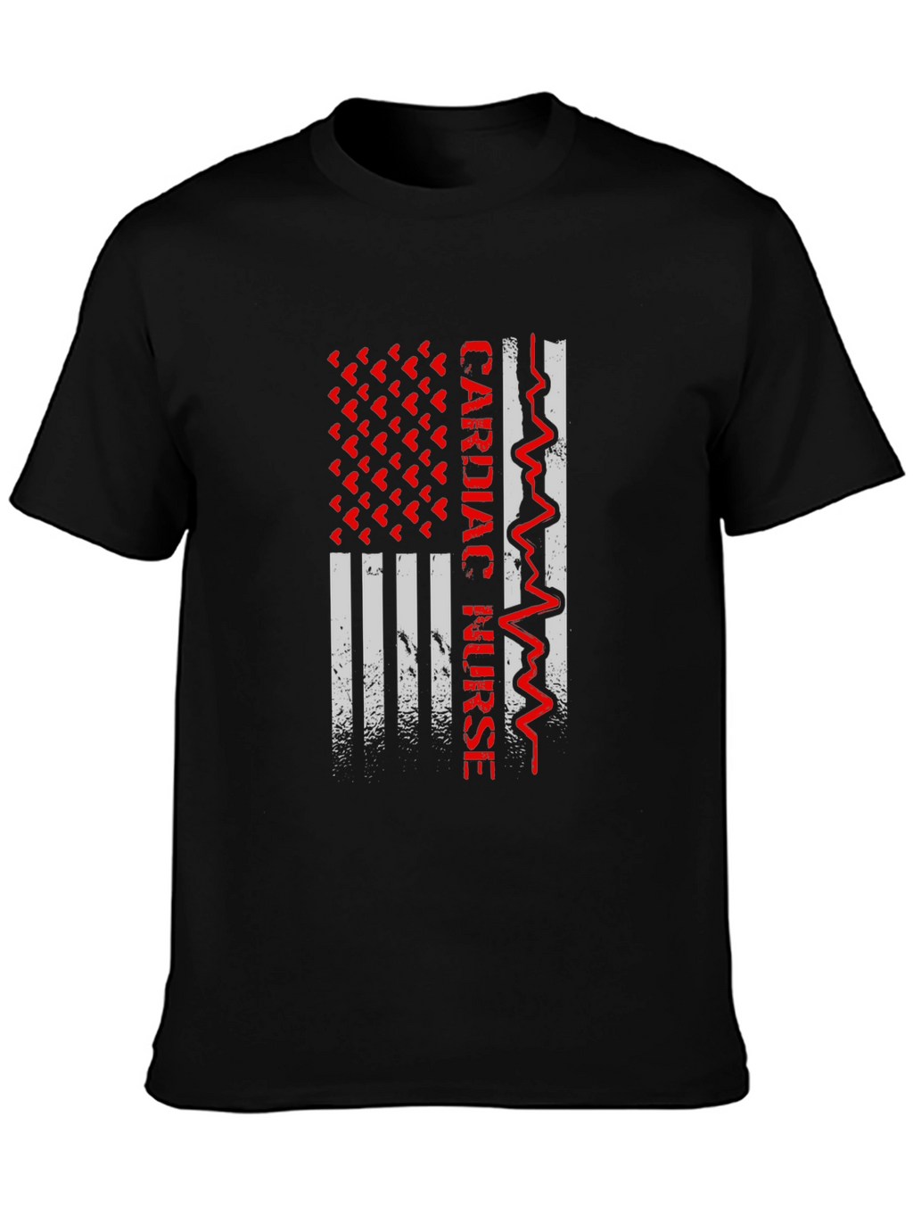 Cardiac Nurse American Flag Graphic Tee