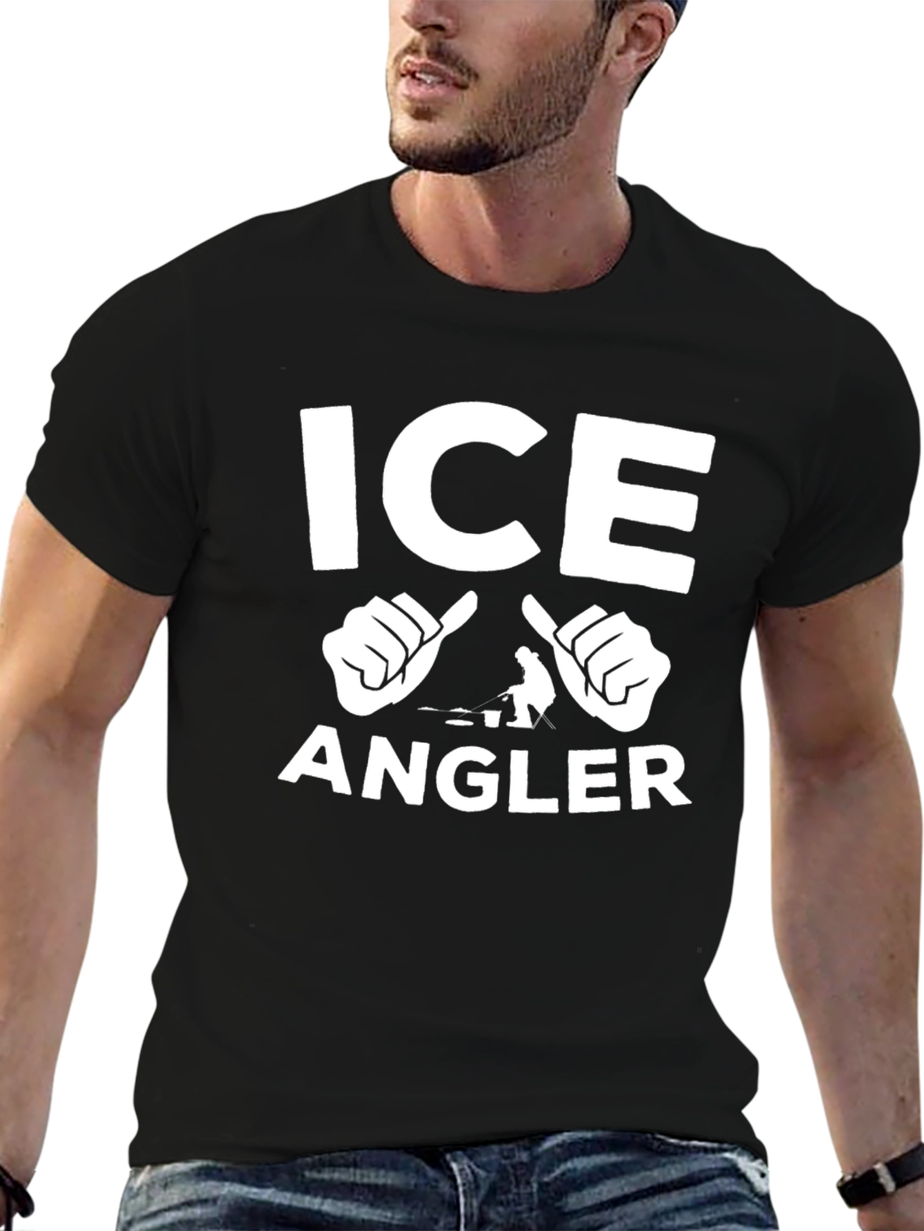 Ice Angler Black T-Shirt