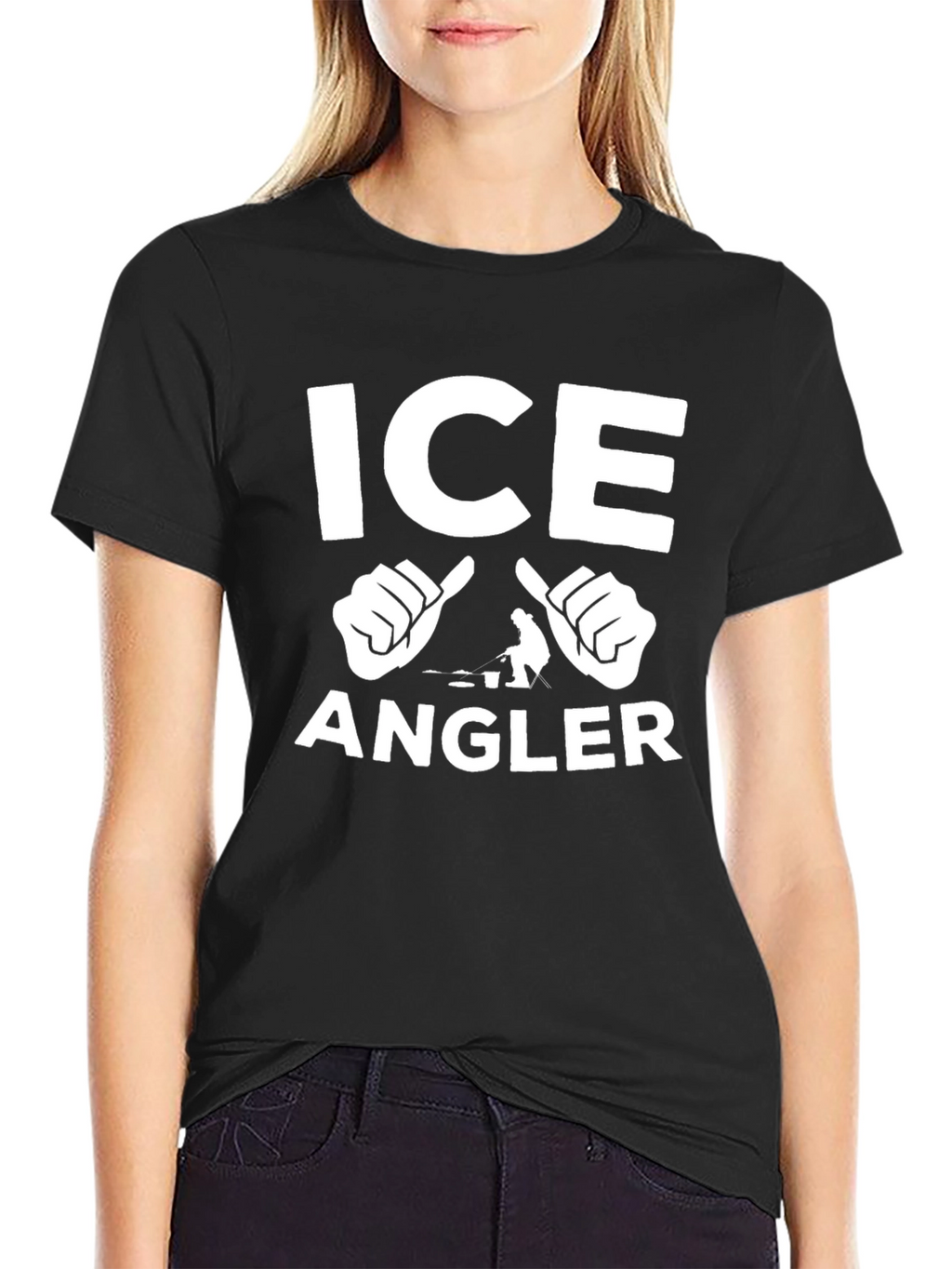 Ice Angler Black T-Shirt