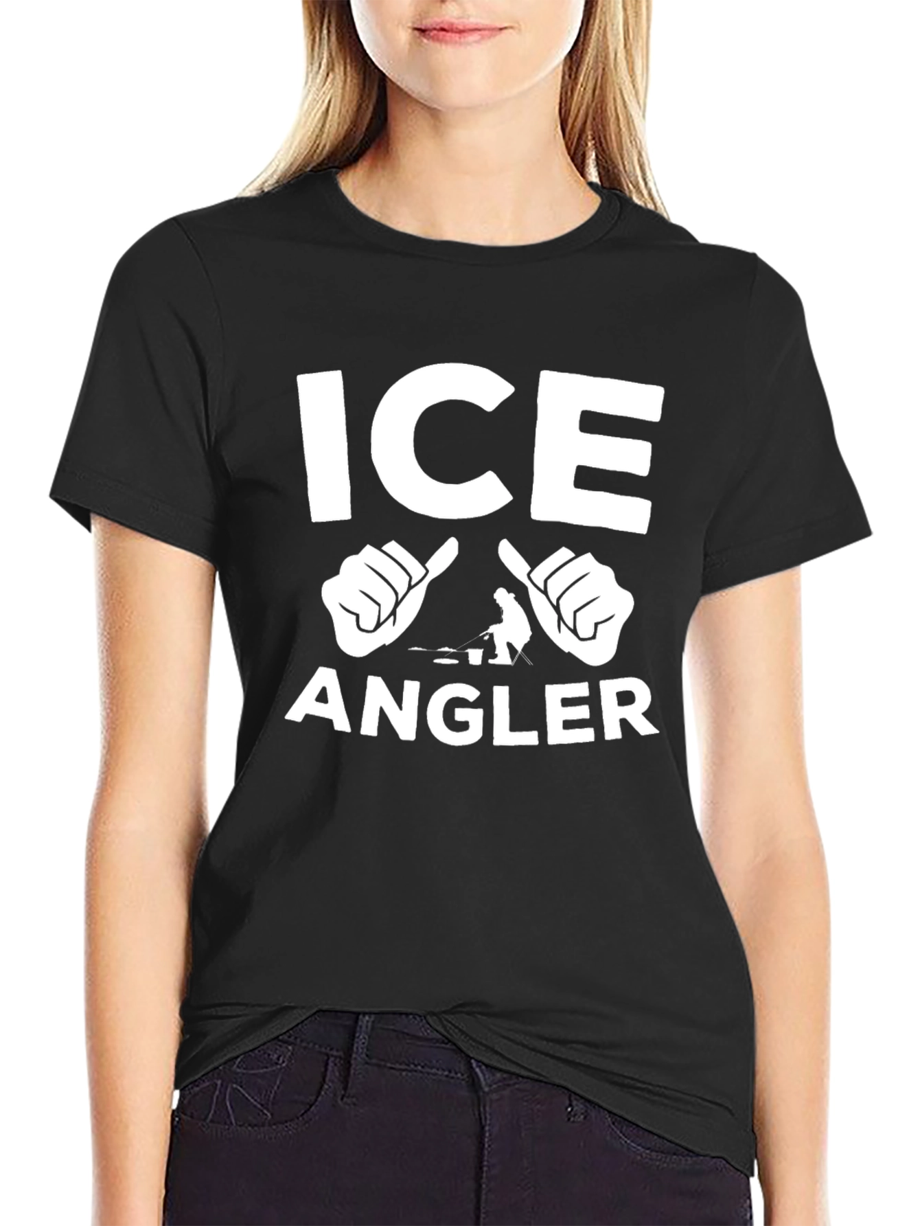 Ice Angler Black T-Shirt