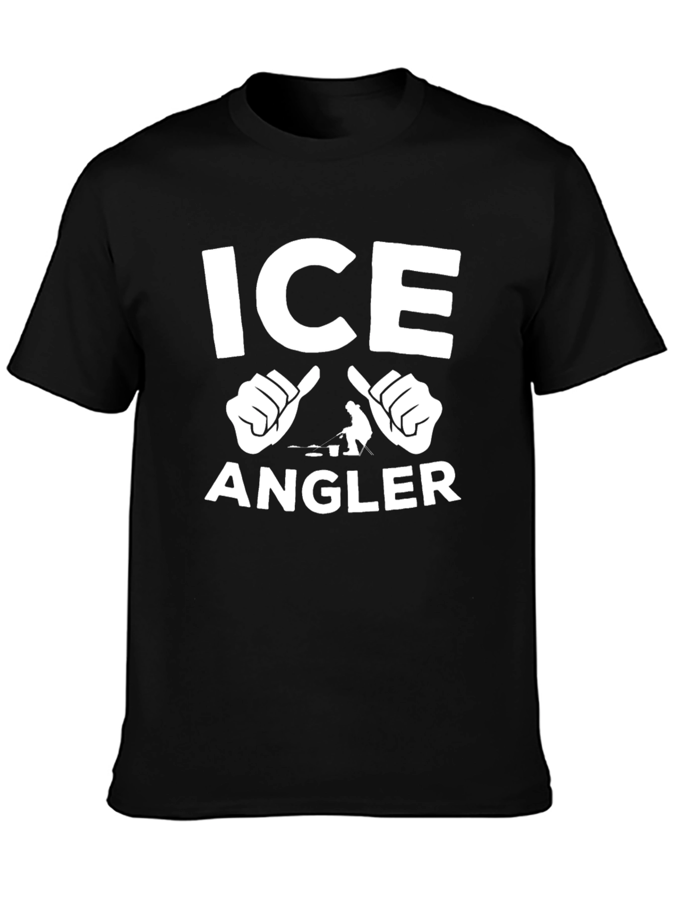 Ice Angler Black T-Shirt