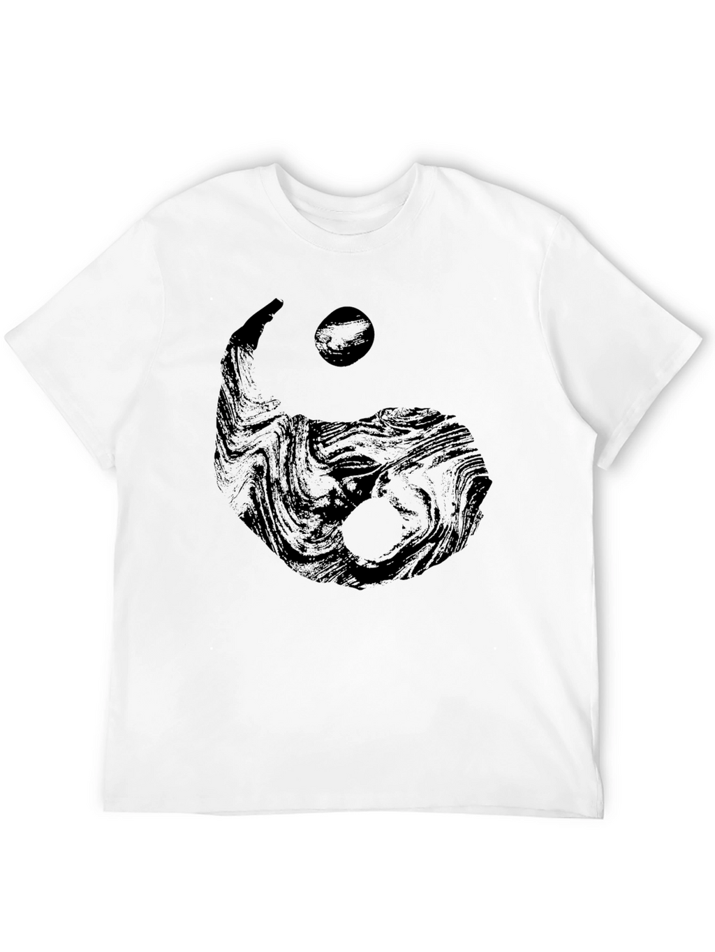 Yin Yang Graphic Black T-Shirt