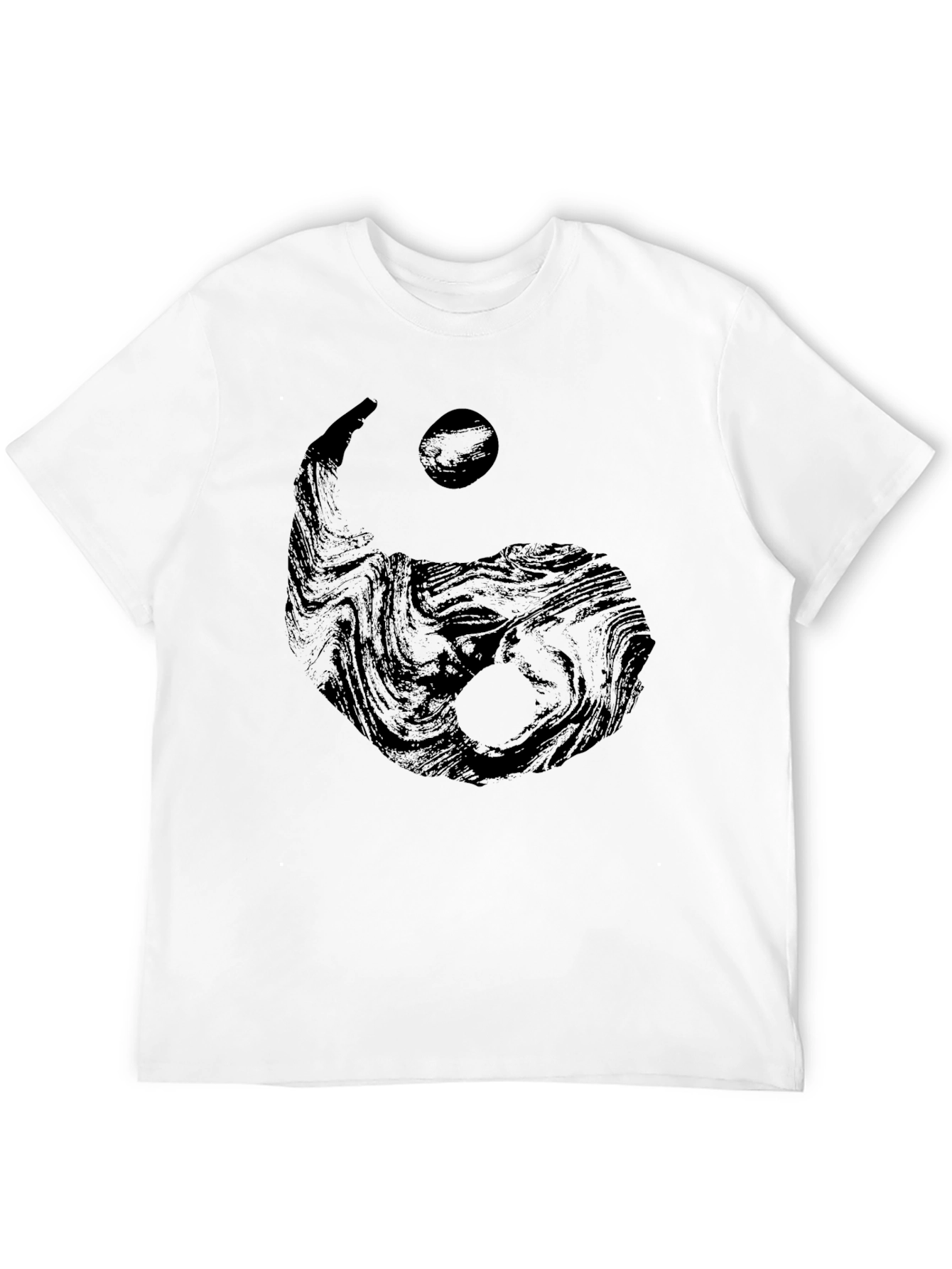 Yin Yang Graphic Black T-Shirt