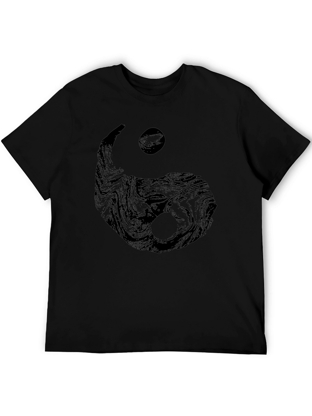 Yin Yang Graphic Black T-Shirt