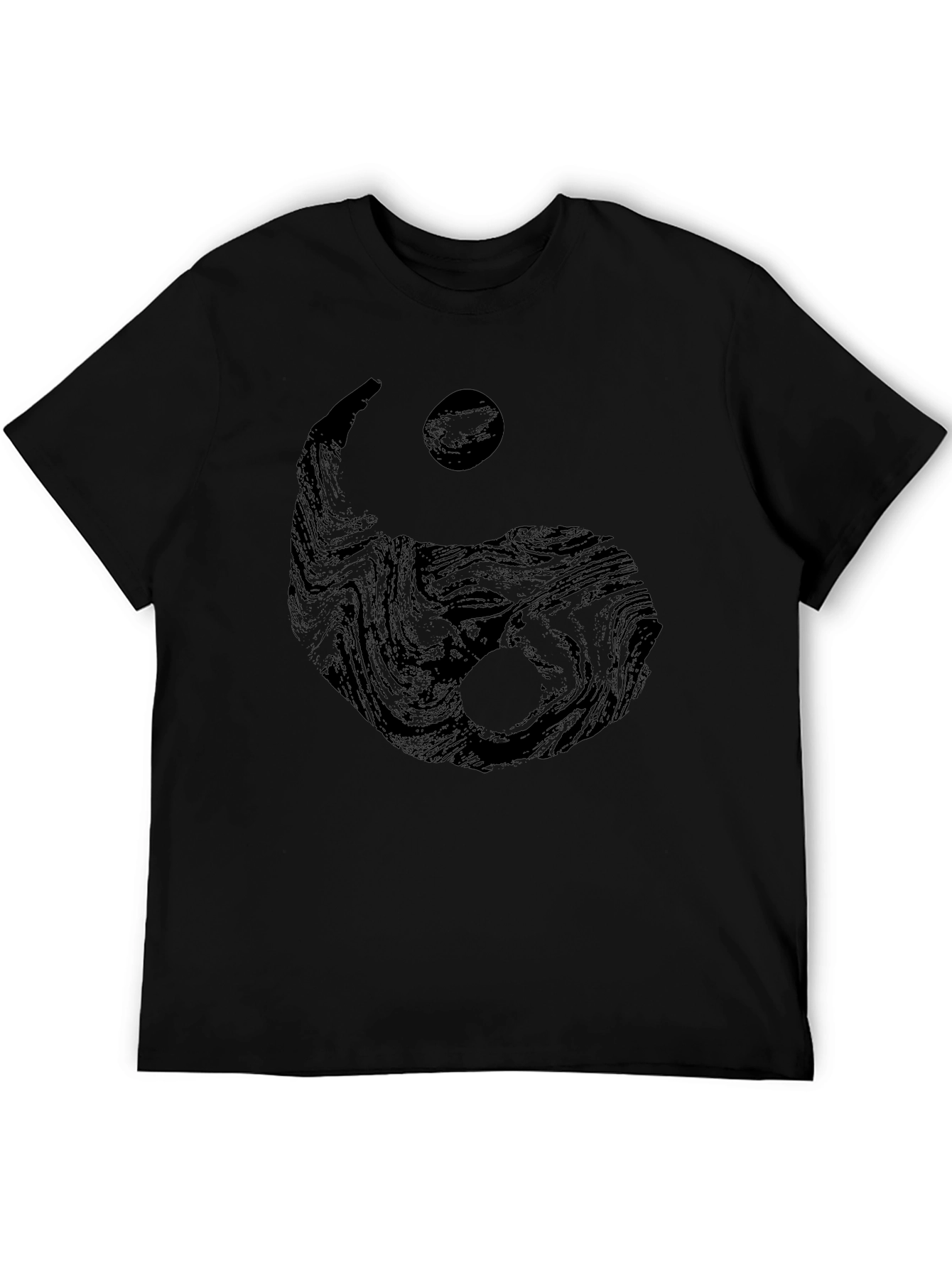 Yin Yang Graphic Black T-Shirt