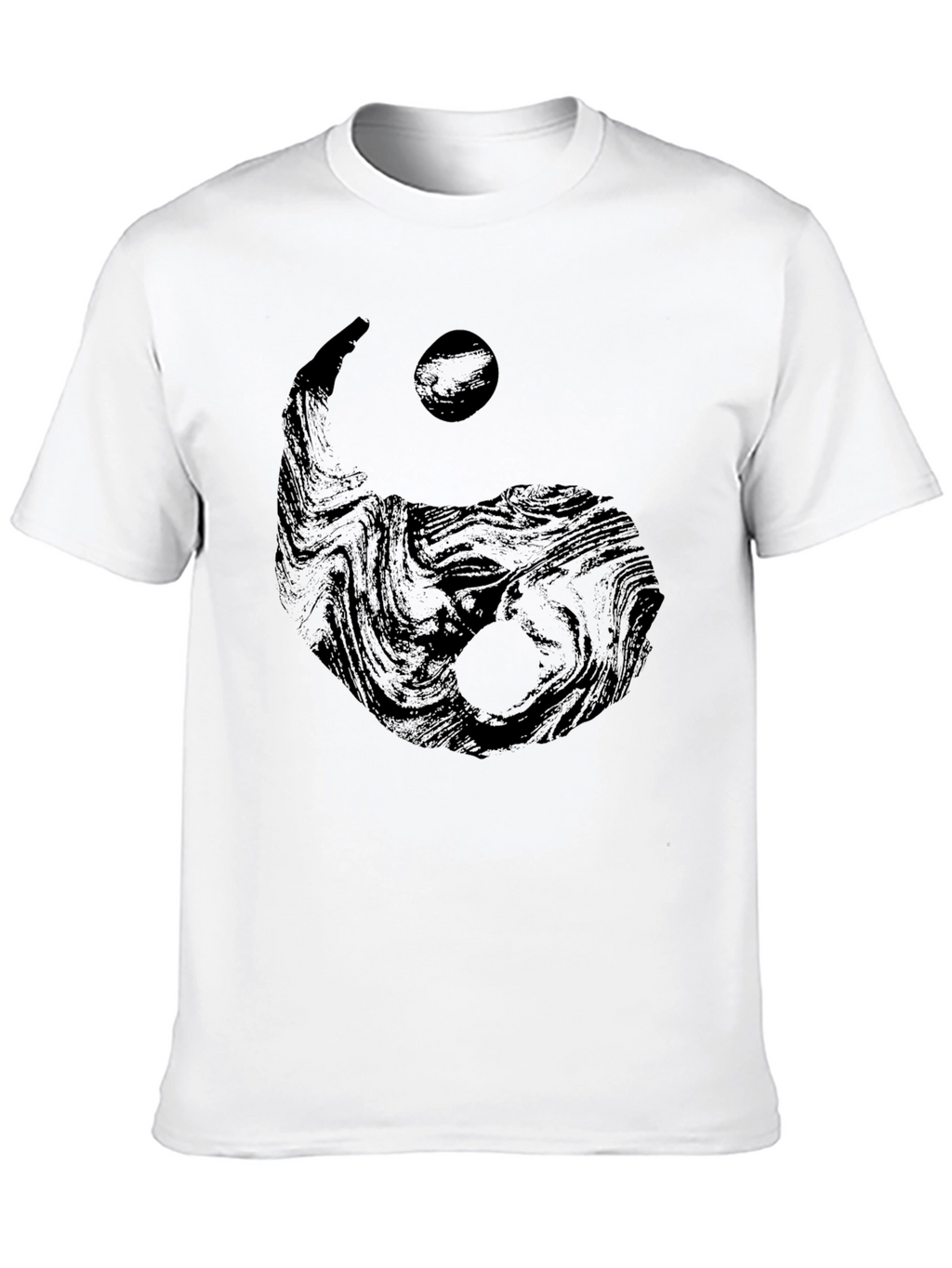 Yin Yang Graphic Black T-Shirt