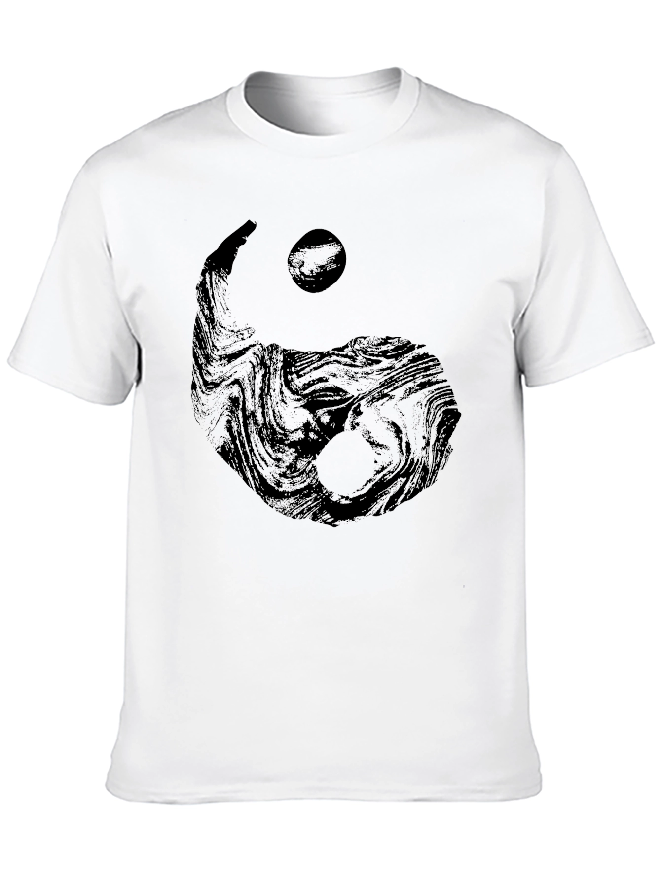 Yin Yang Graphic Black T-Shirt