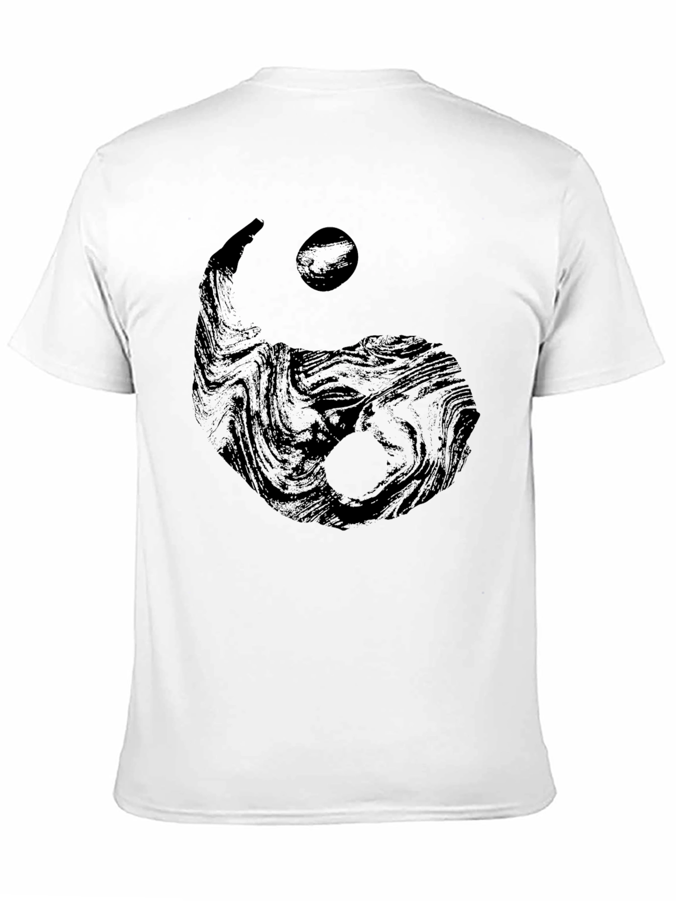 Yin Yang Graphic Black T-Shirt