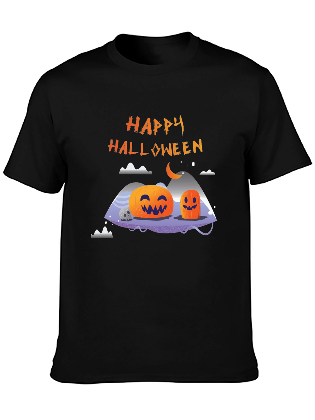 Happy Halloween Pumpkin Graphic T-Shirt