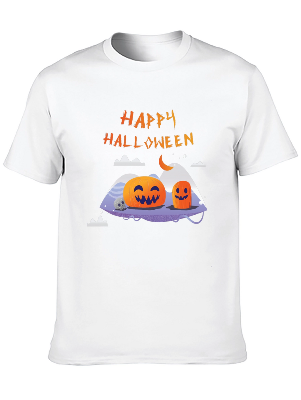 Happy Halloween Pumpkin Graphic T-Shirt