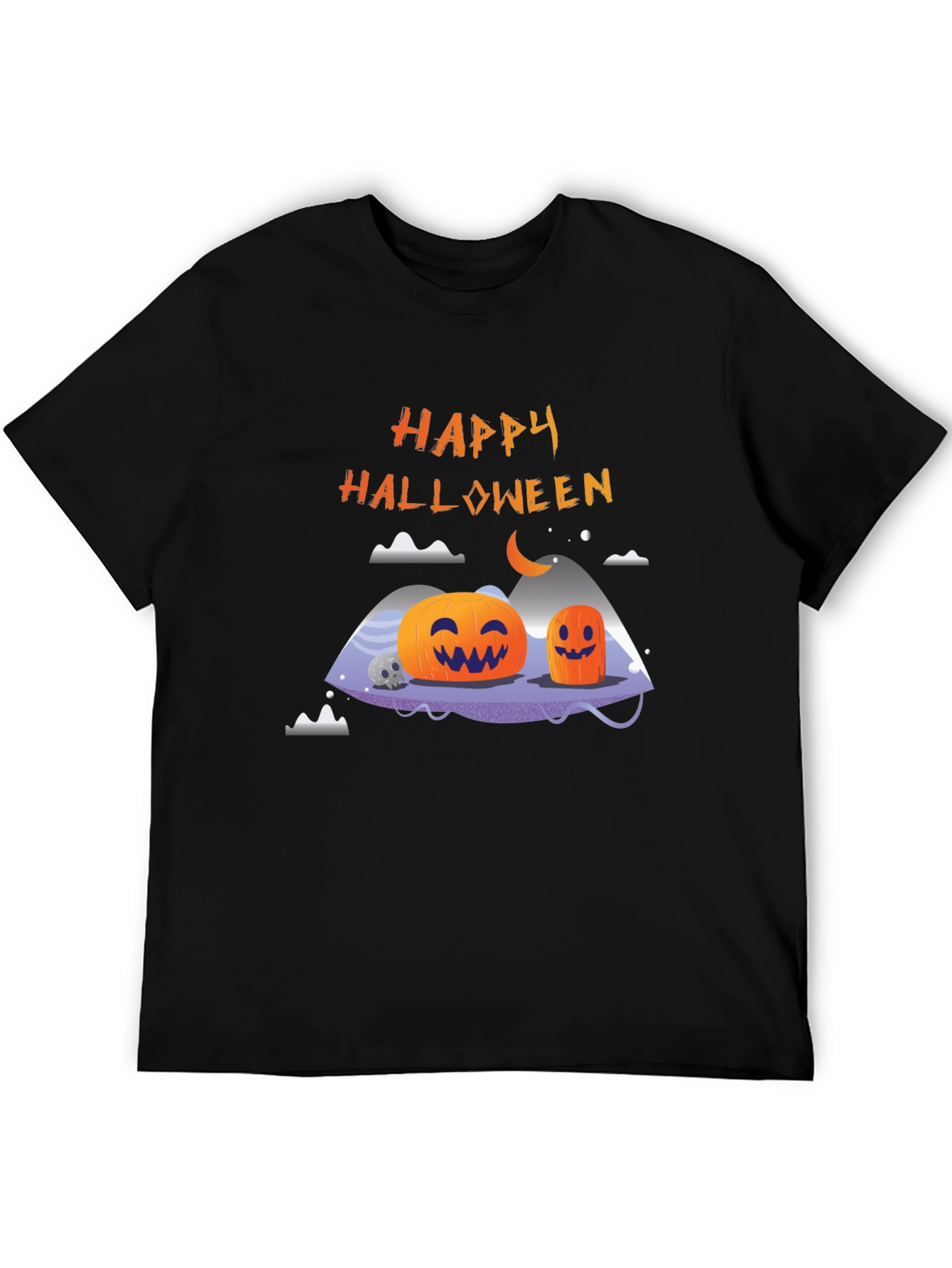 Happy Halloween Pumpkin Graphic T-Shirt