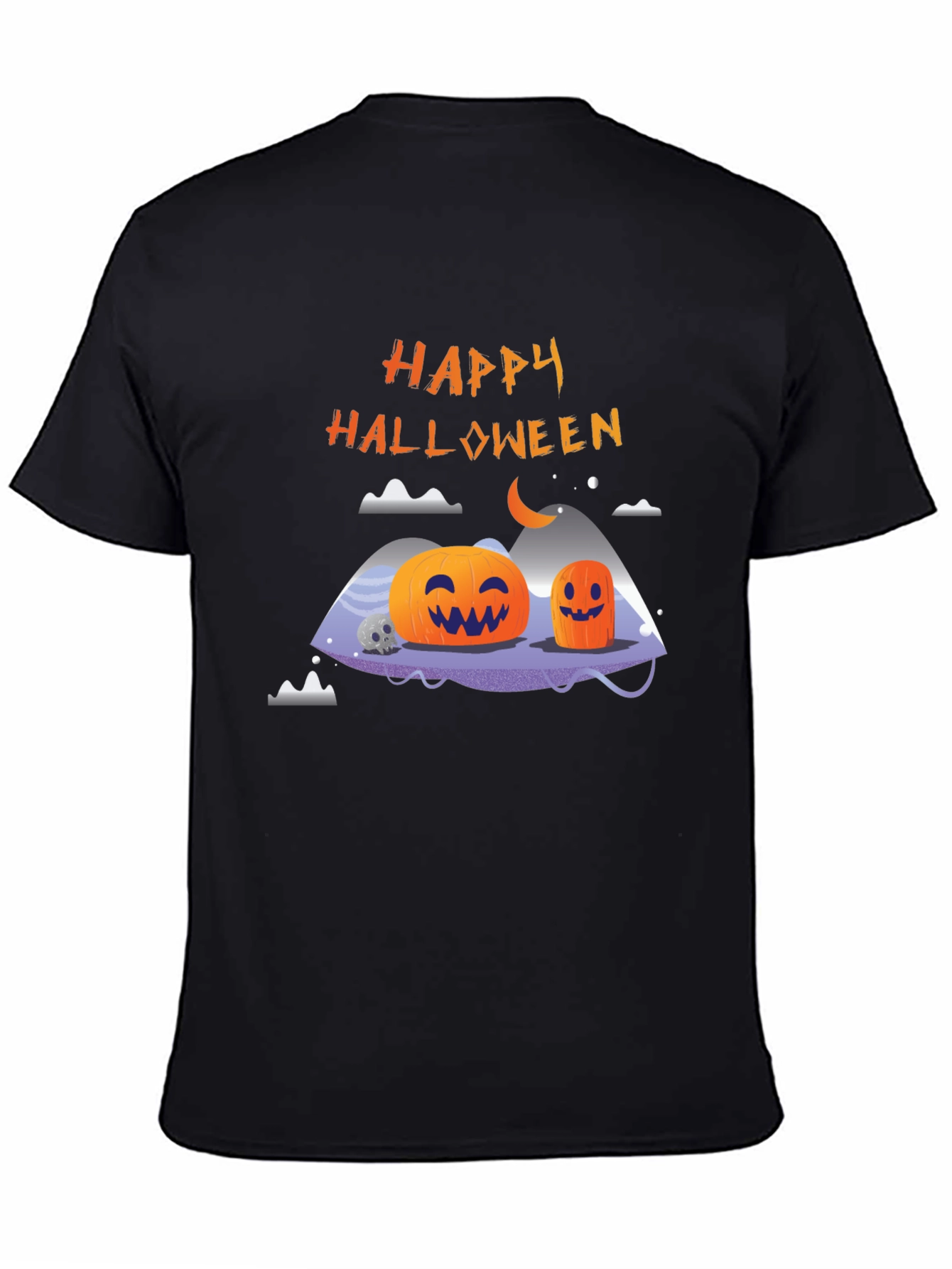 Happy Halloween Pumpkin Graphic T-Shirt