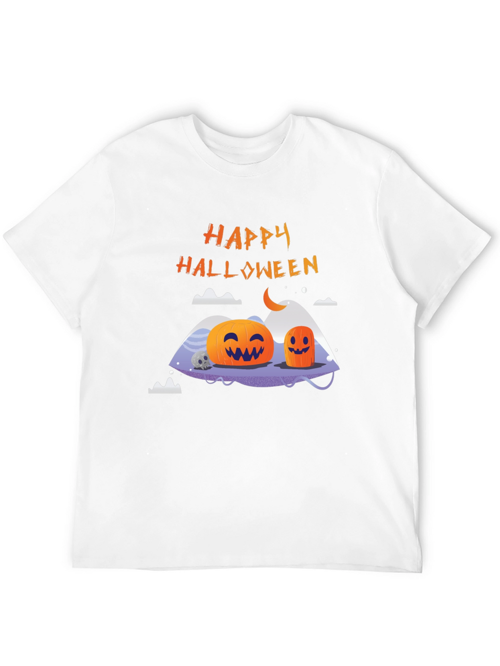 Happy Halloween Pumpkin Graphic T-Shirt