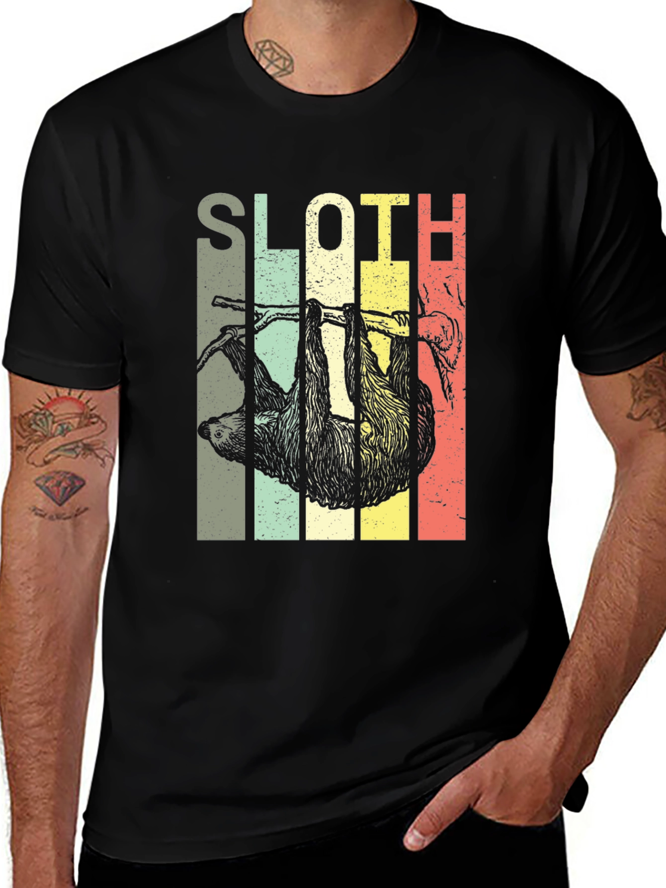 Vintage Sloth Graphic T-Shirt - Unisex
