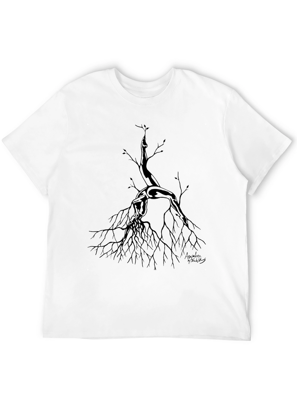 Unique Tree Graphic Tee - Stylish Black Cotton Shirt