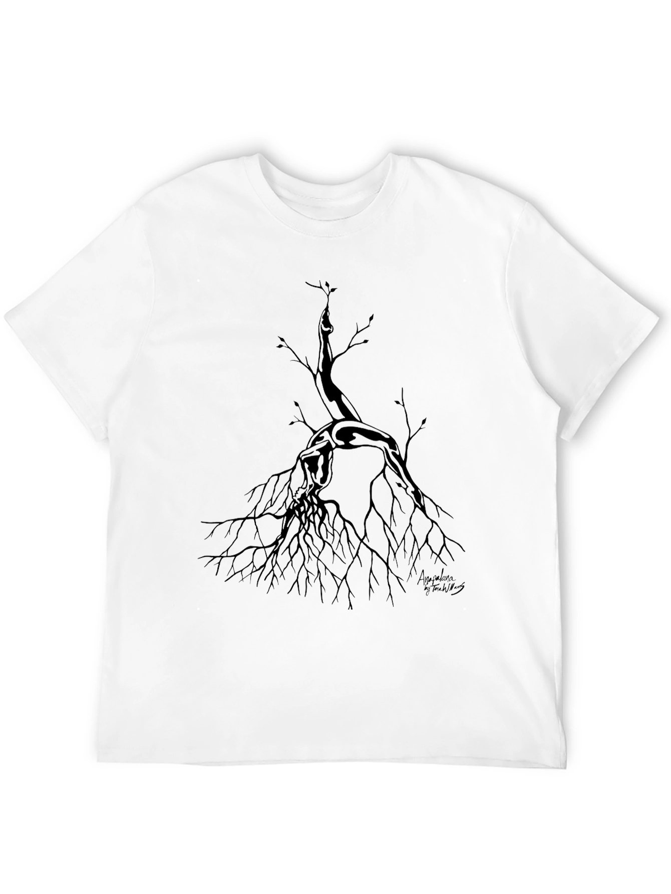 Unique Tree Graphic Tee - Stylish Black Cotton Shirt