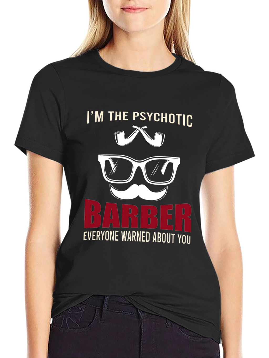 Psychotic Barber T-Shirt - Novelty Graphic Tee