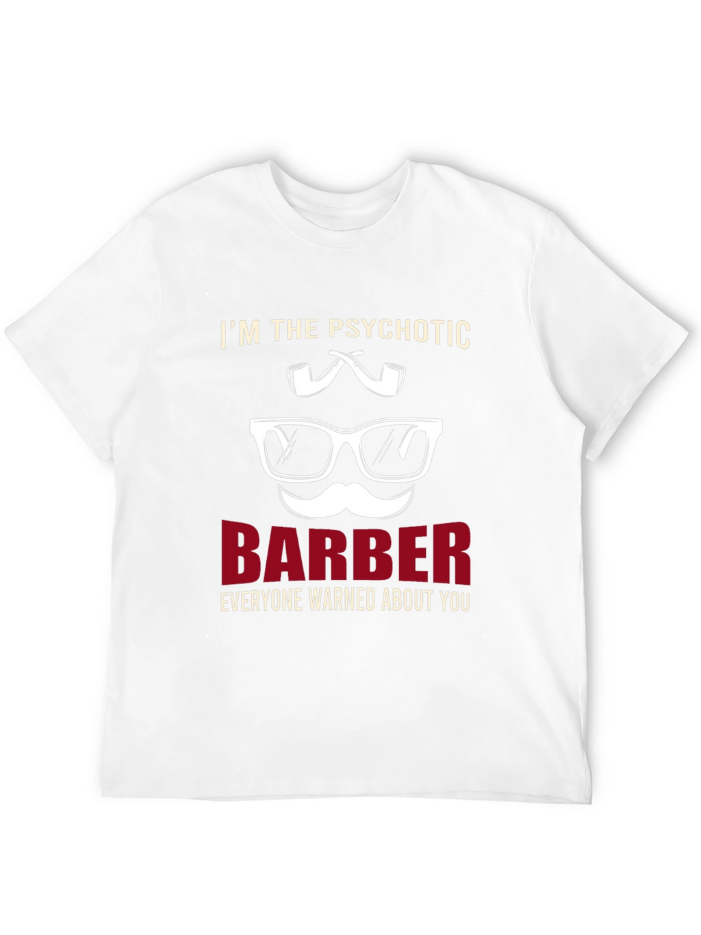 Psychotic Barber T-Shirt - Novelty Graphic Tee