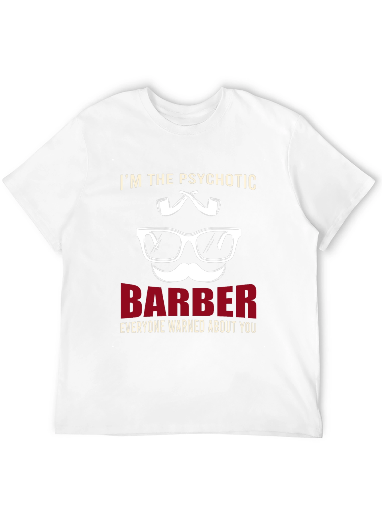 Psychotic Barber T-Shirt - Novelty Graphic Tee