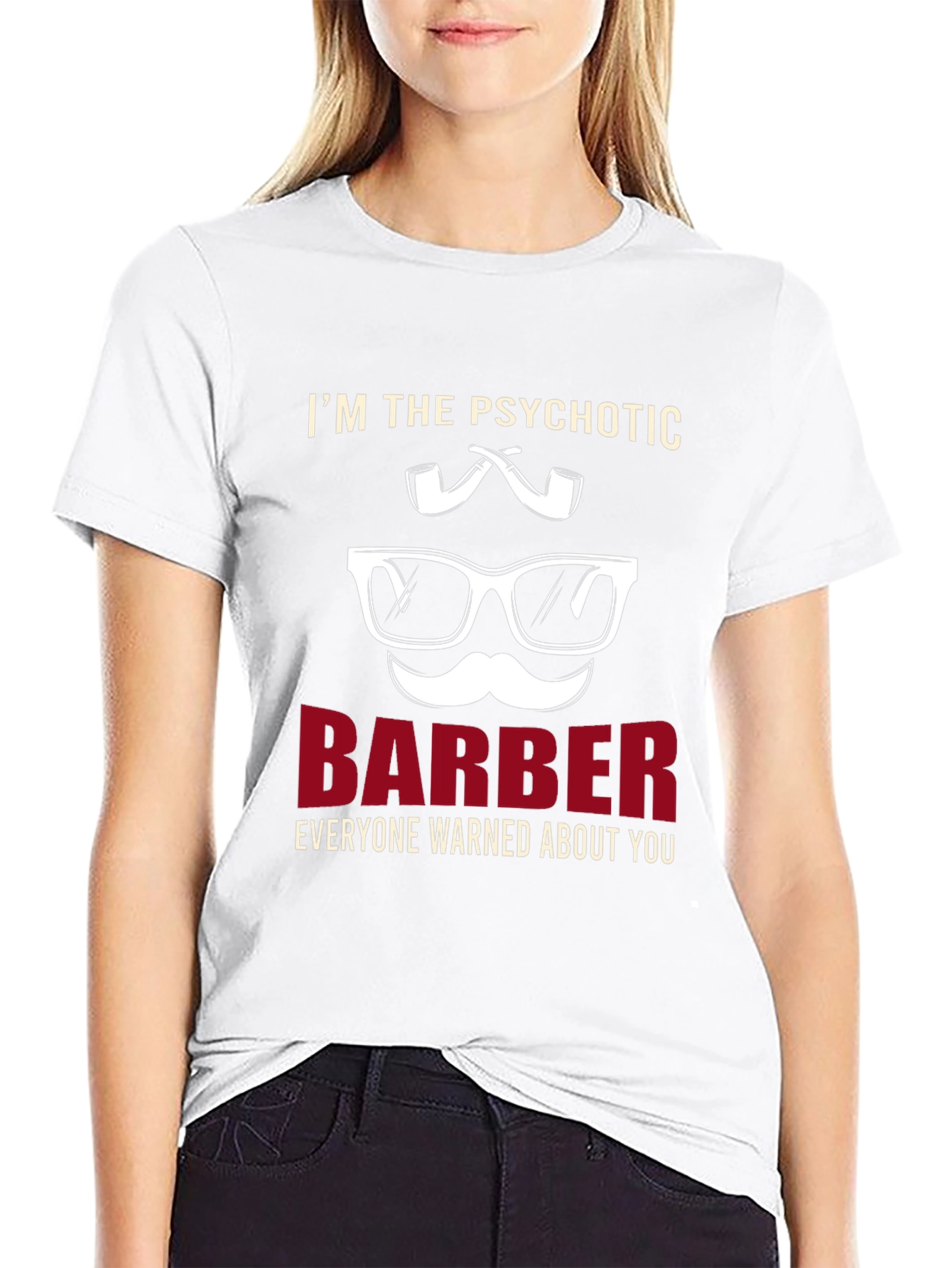 Psychotic Barber T-Shirt - Novelty Graphic Tee